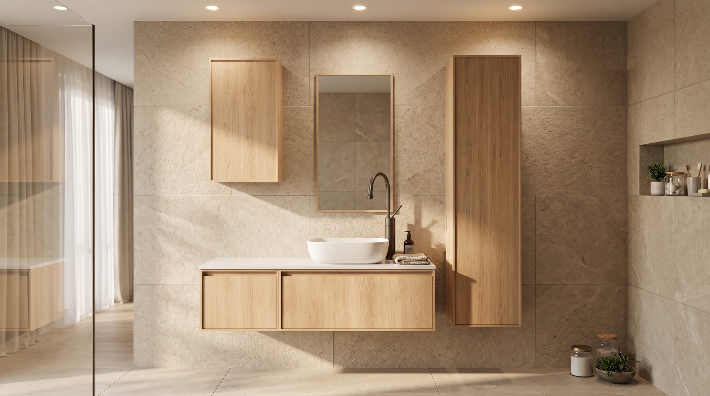 Oliva Banyo Signature koleksiyonu – klasik banyo dolabı